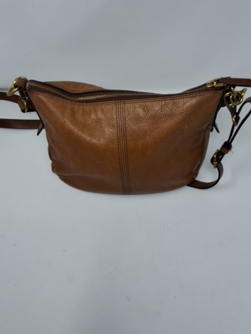 Fossil Jolie Classic Brown Leather Crossbody Bag